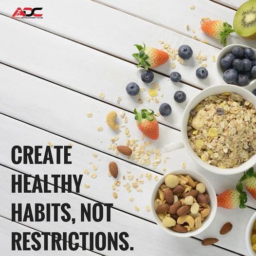Create Healthy Habits Not Restrictions Image
